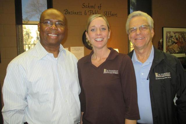 From left: Raphael Onyeaghala, Cori Ann Dahlager, Mike Rich