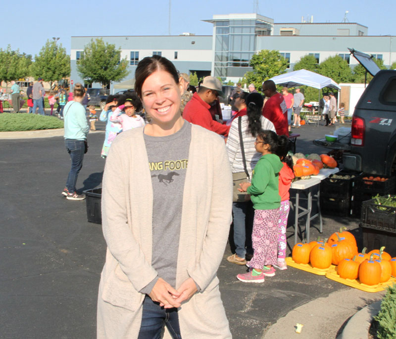 Kim Guenther, at the Marshall Farmer's Market