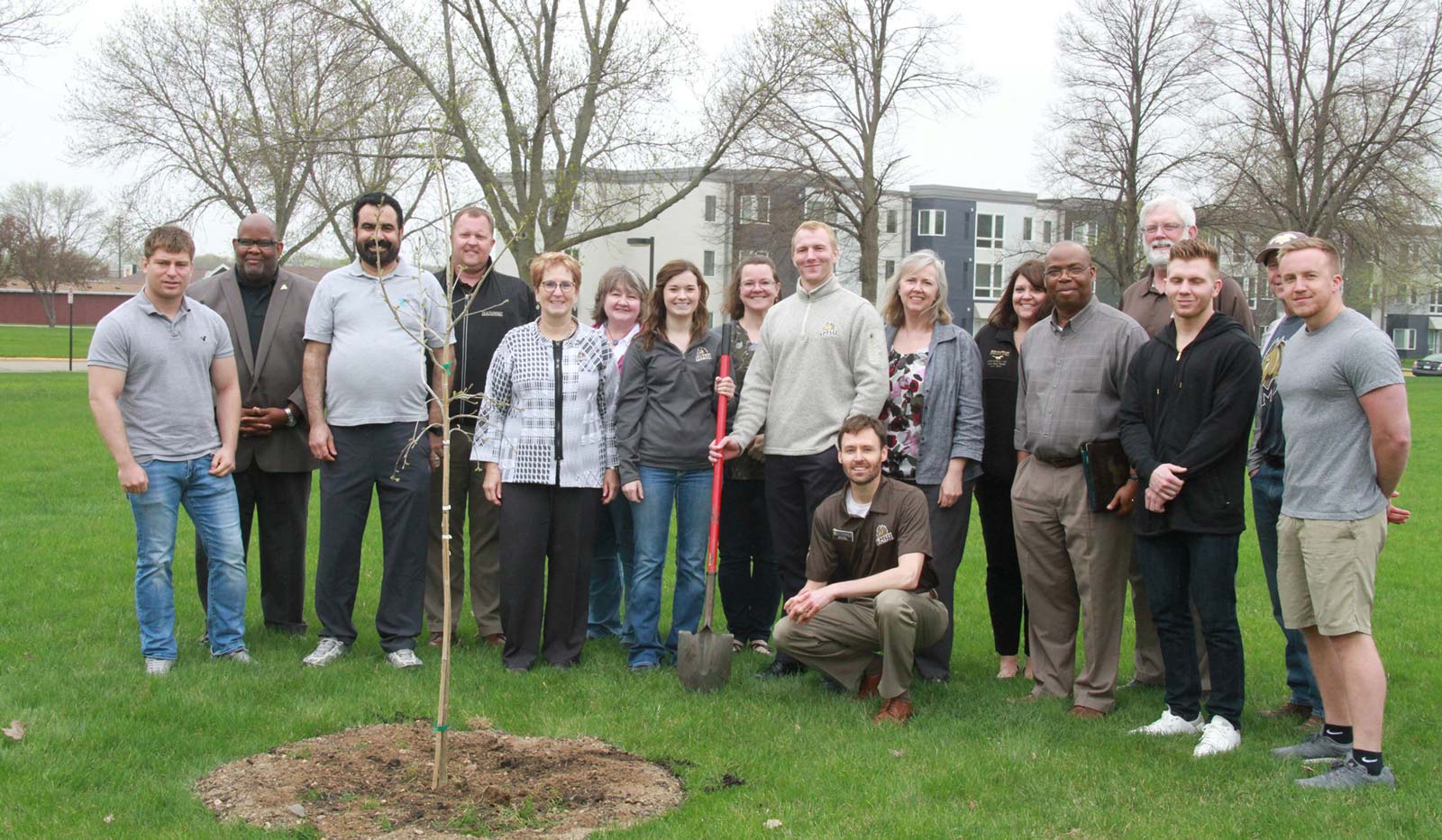 The last of 22 trees was recently planted