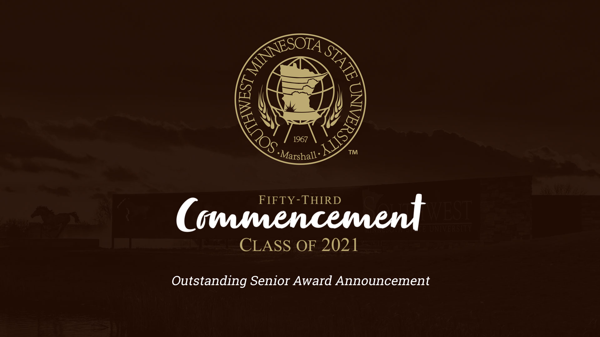 2021 SMSU Outstanding Senior Award Announcement