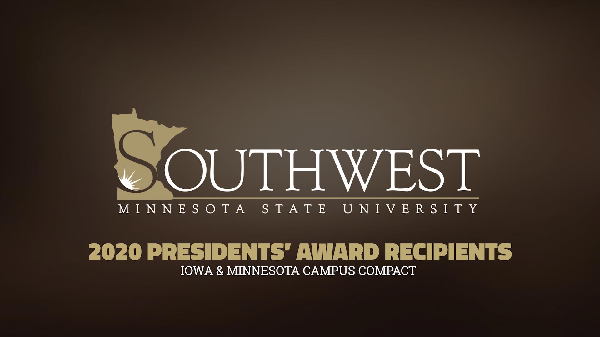 2020 Campus Compact Presidents' Award Recipients