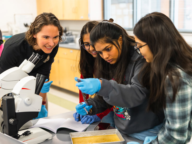 Zoology Lab Students