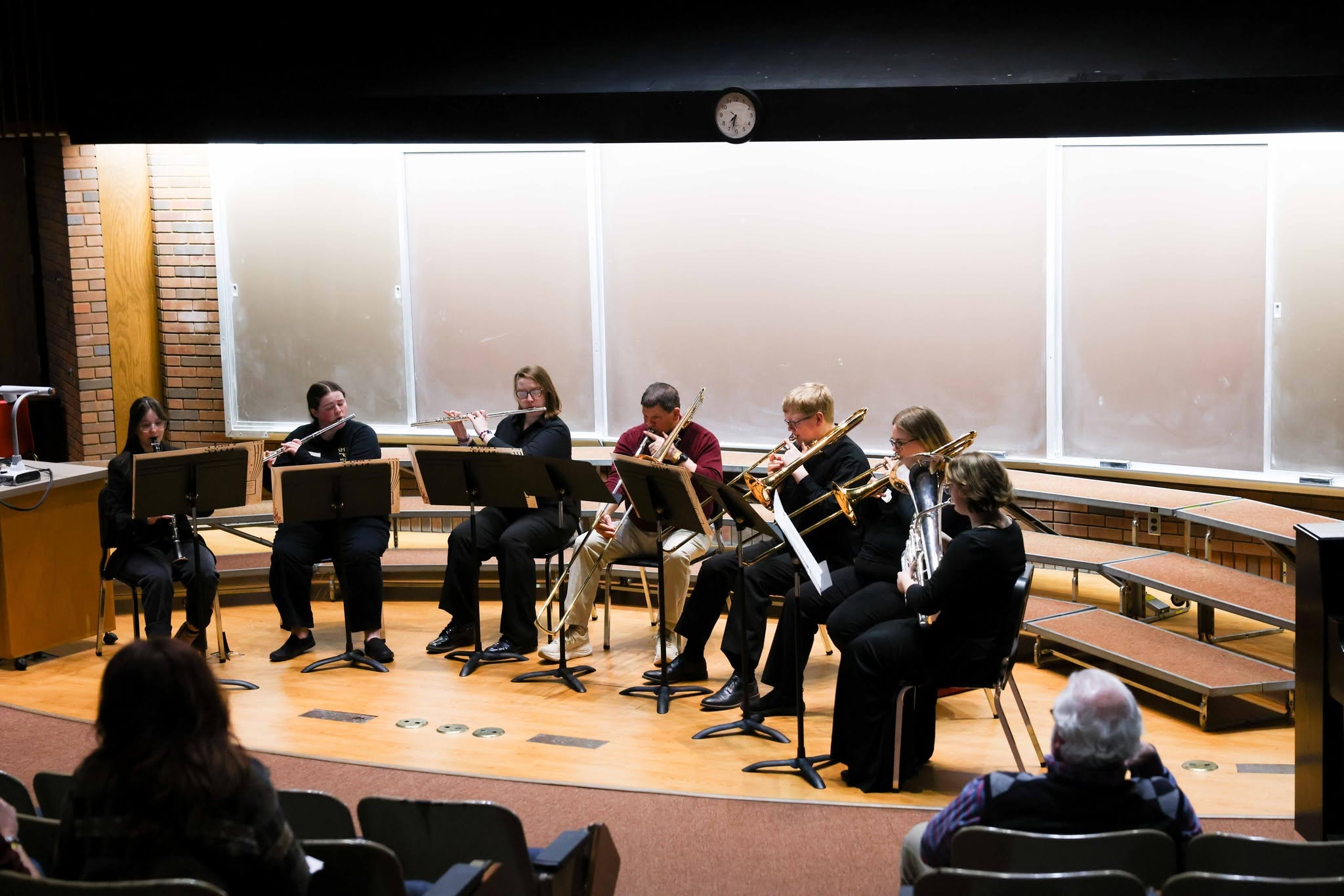 group of 6 Music students playing instruments