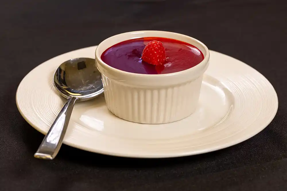 berry panna cotta