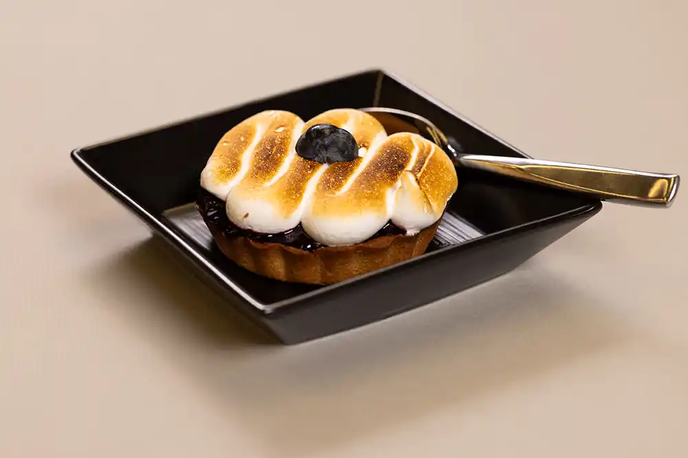 Lemon Blueberry Meringue Tart