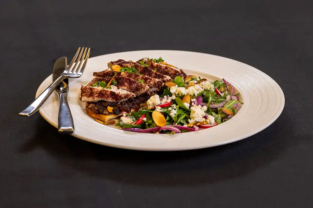 Sumac Chicken with Leafy Green Salad