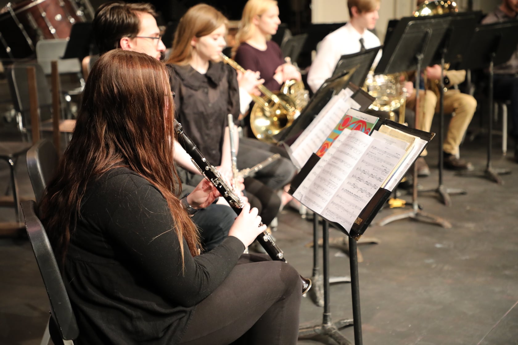 Chamber Winds section performing