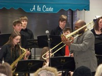 Dennis Wilson performing with the SMSU Jazz Ensemble