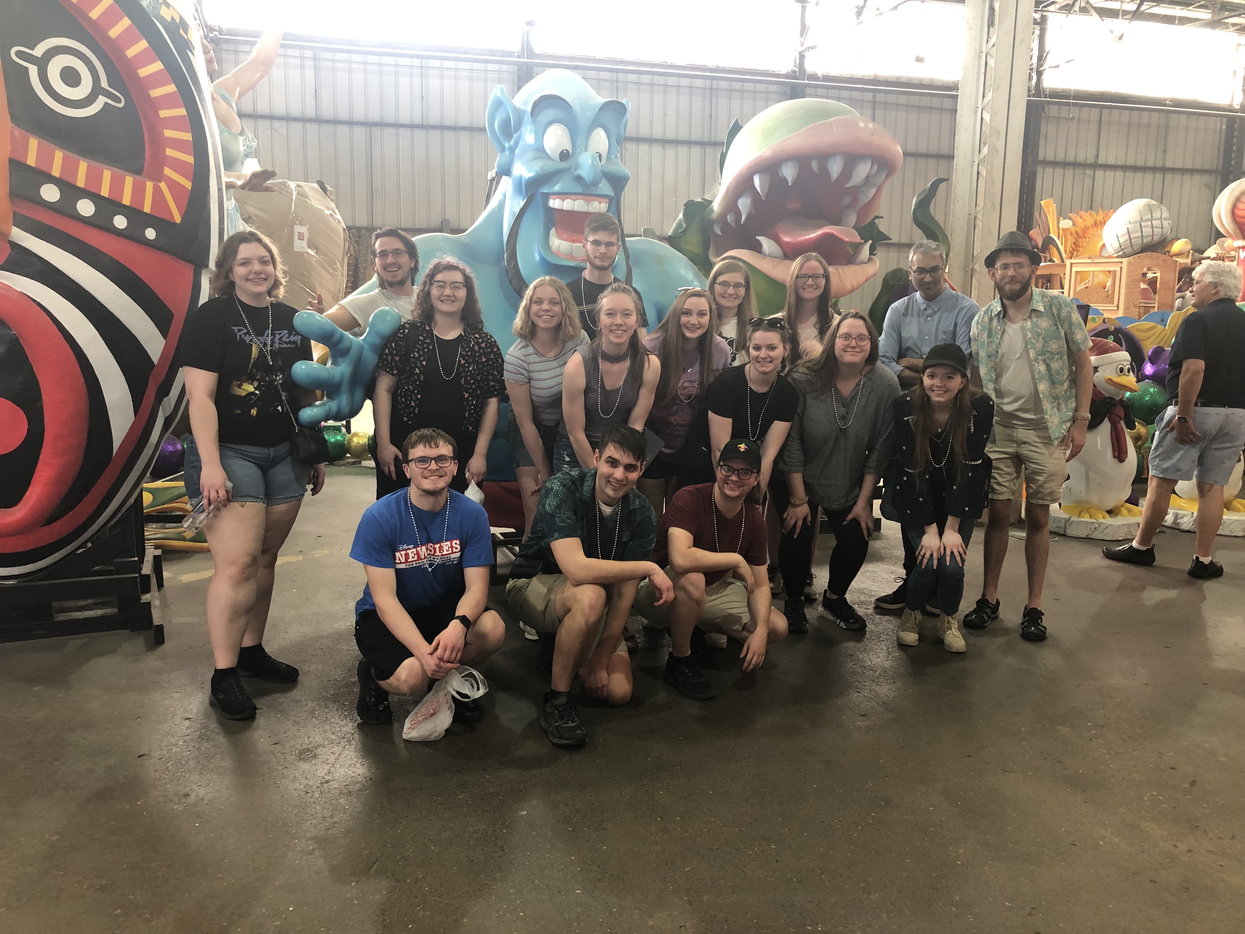 jazz band at Mardi Gras World