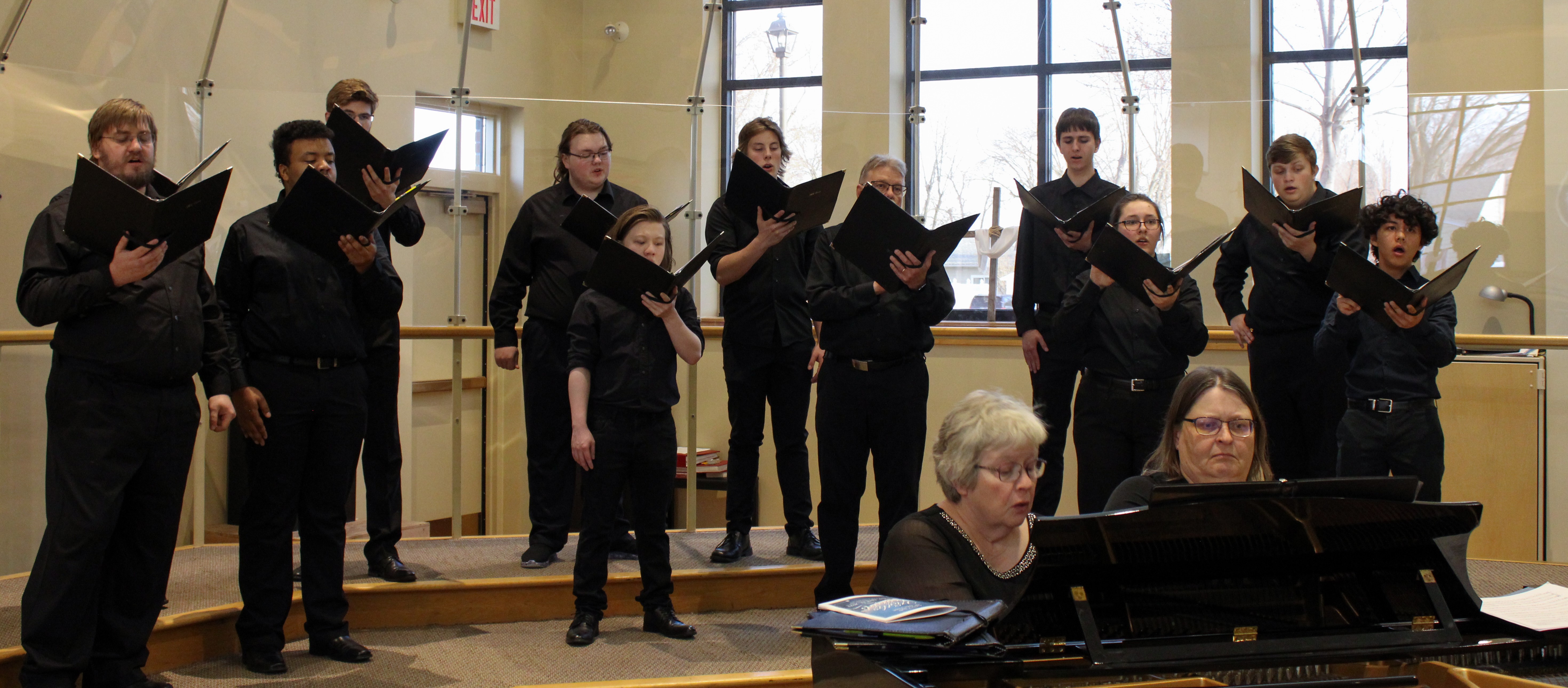 This is a picture of the SMSU Glee Club in performance.