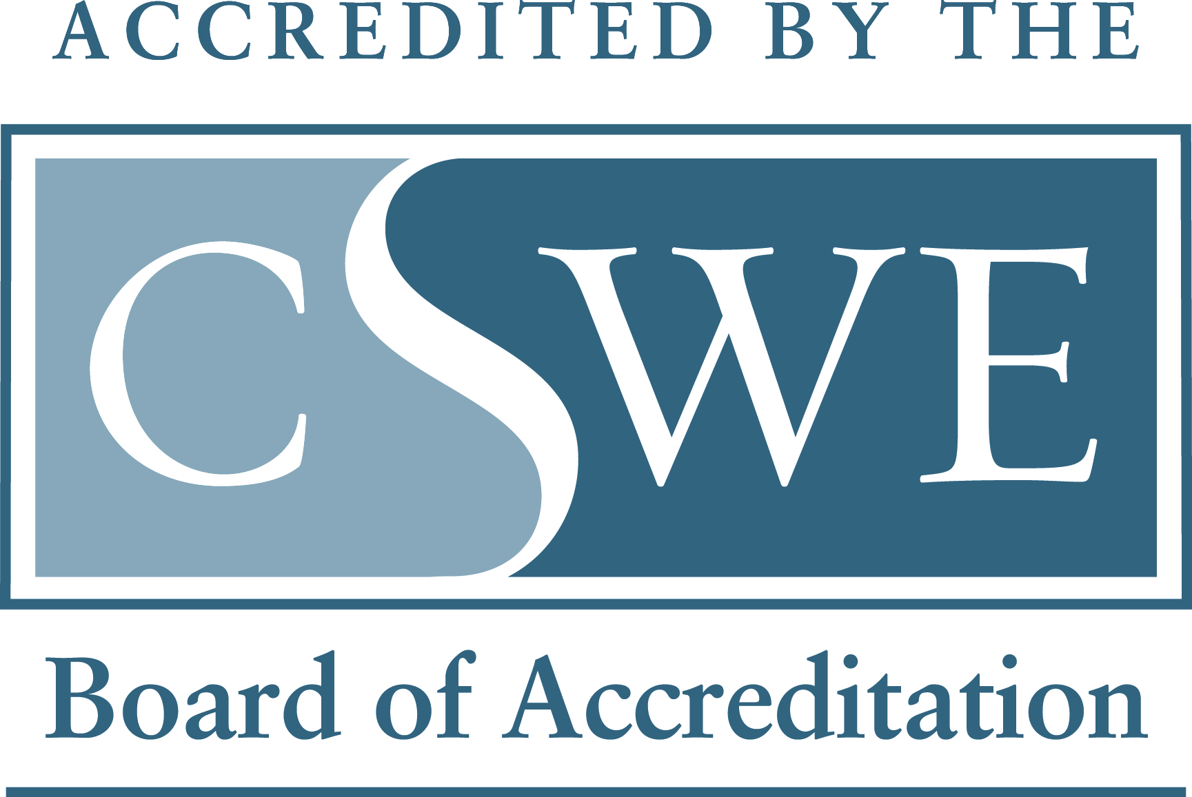 Accredited by the CSWE Board of Accreditation