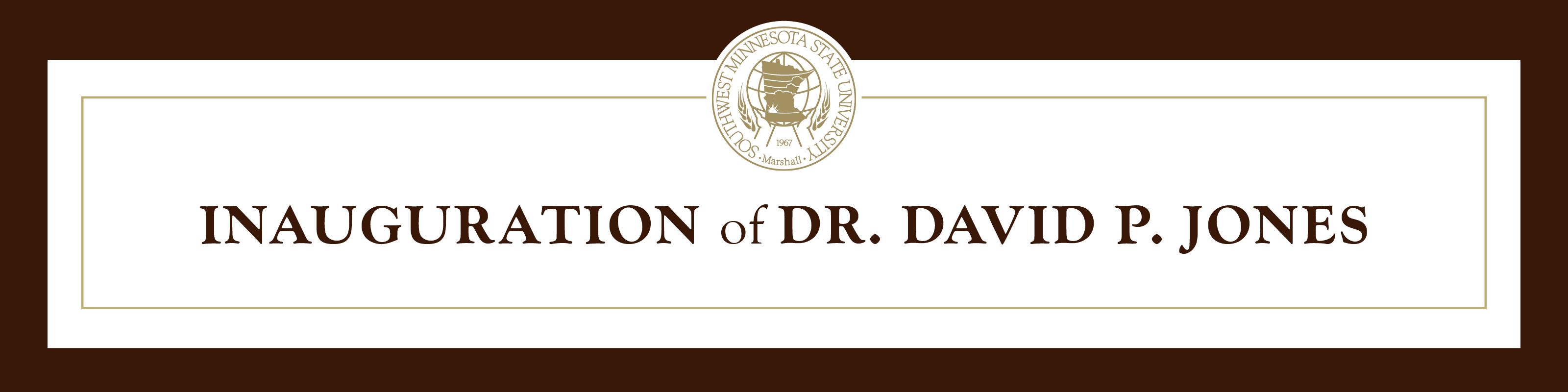 inauguration of president Dr. David P. Jones