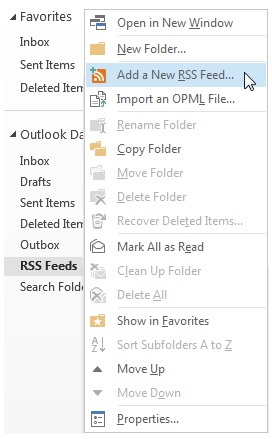 Outlook RSS