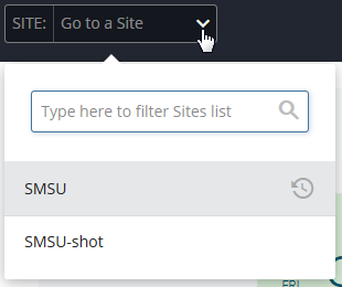 Site Select Menu