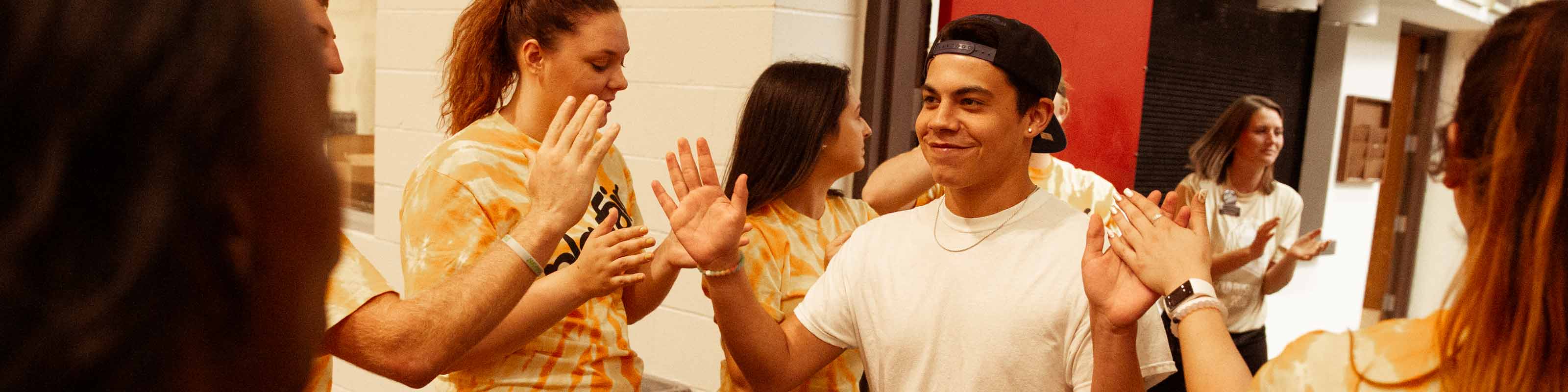 Student visiting SMSU