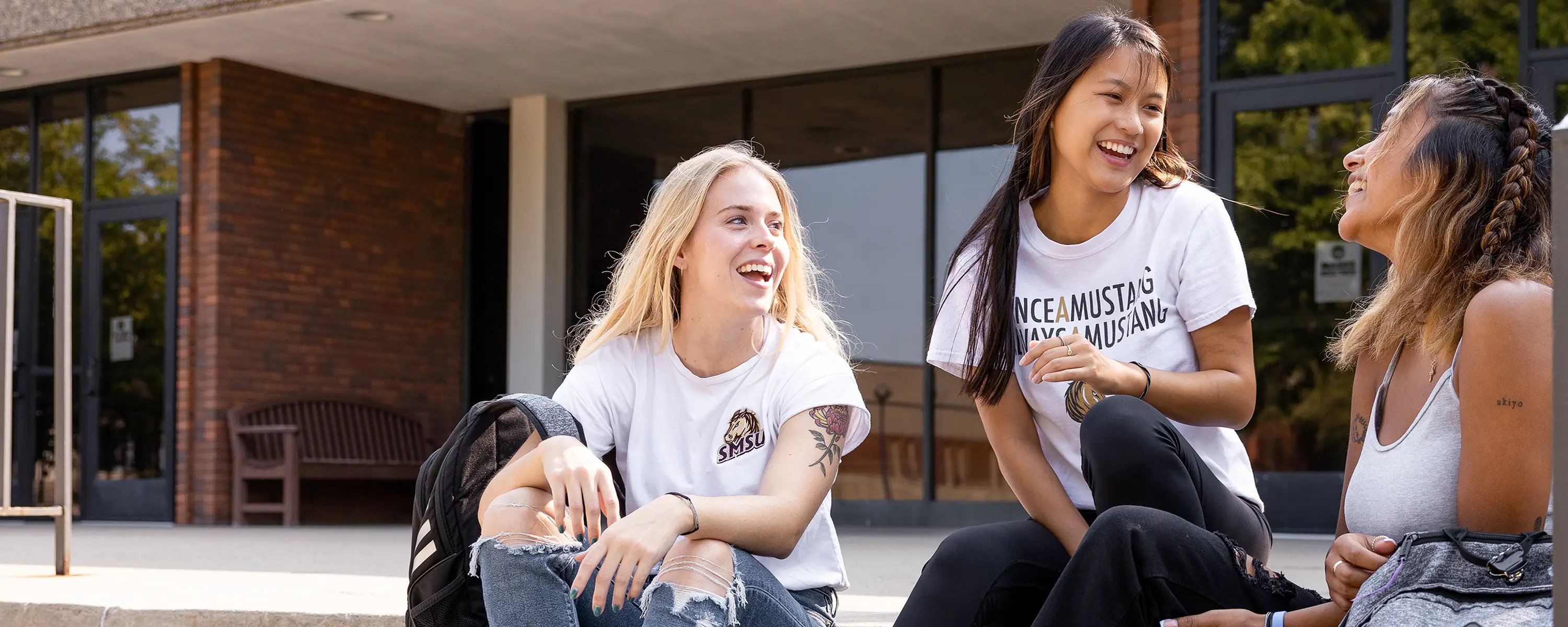 Students on campus