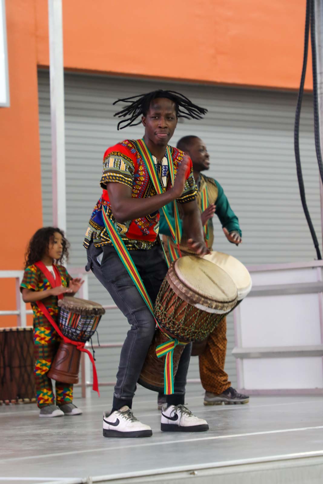 African Drum Group Performing
