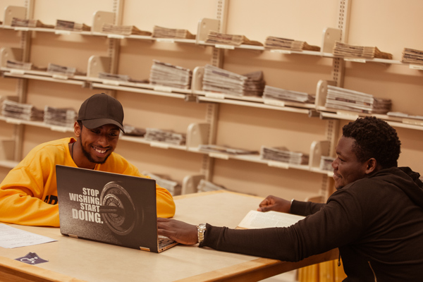 Students in Library