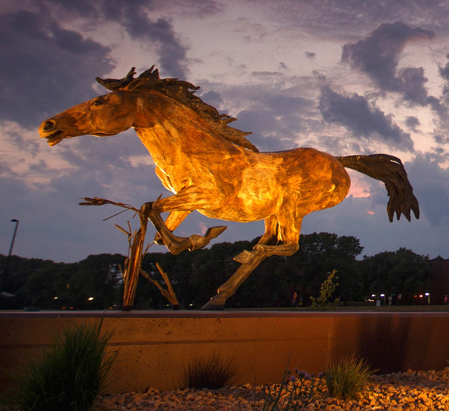 Entrance Sign Mustang