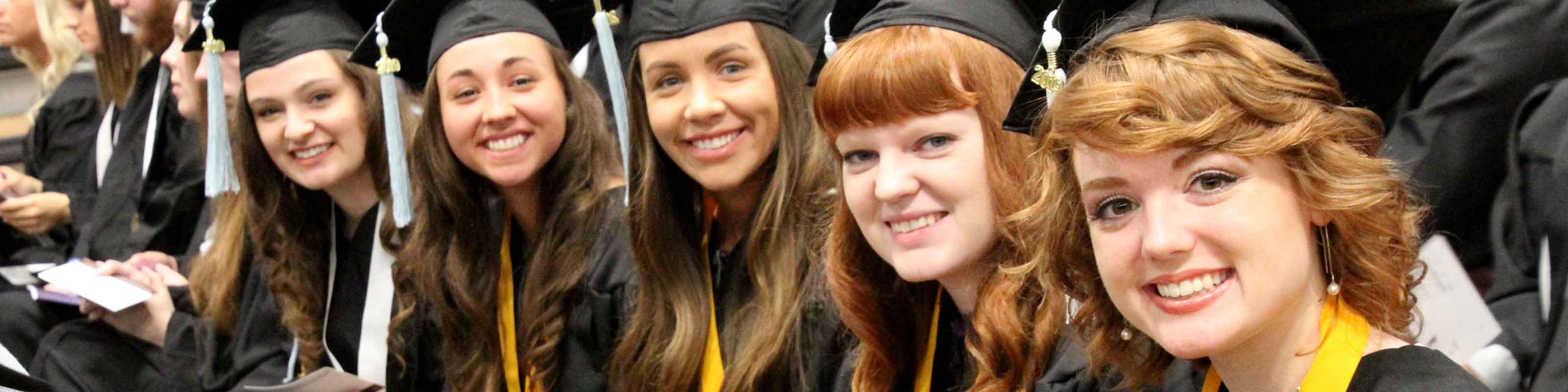 Students Graduating at Commencement Ceremony