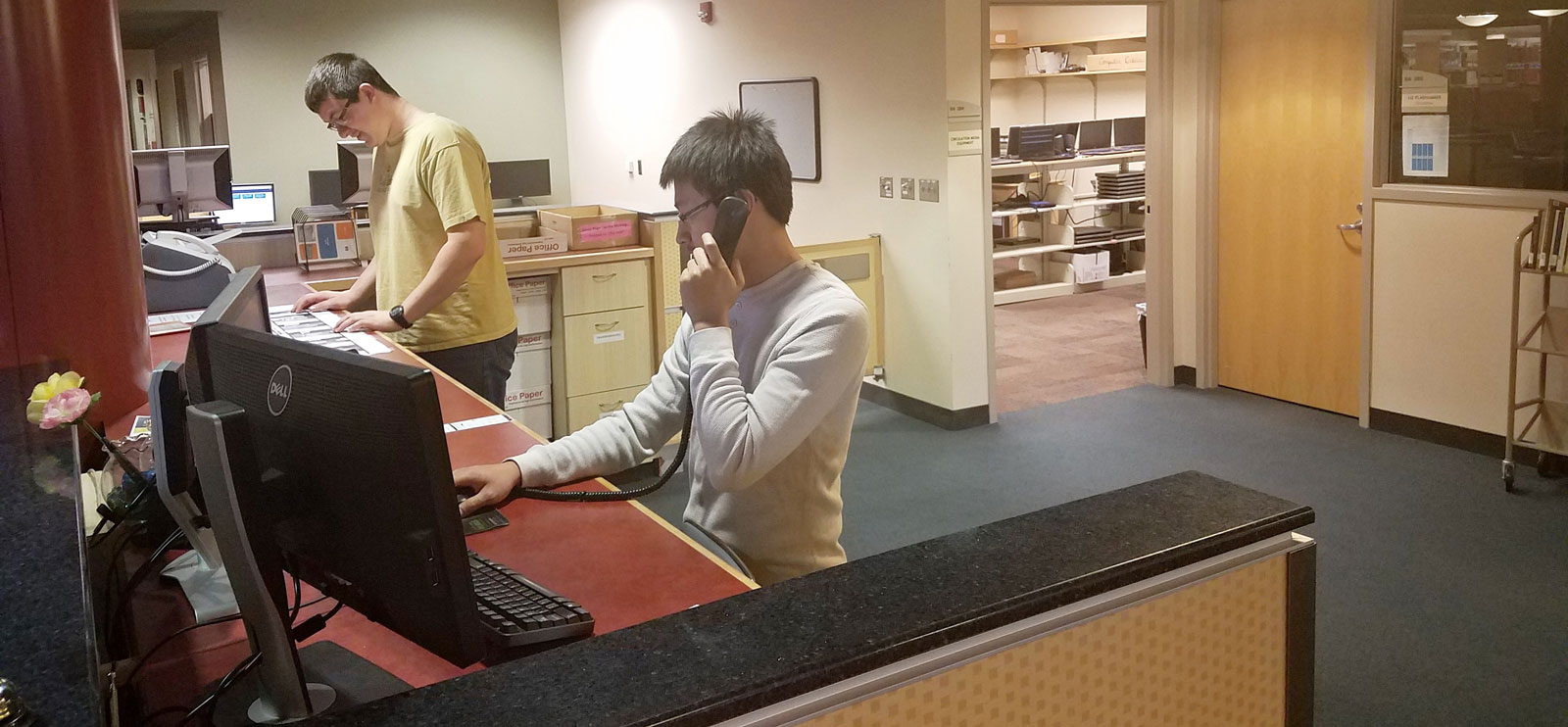 TRC Employees standing at the counter