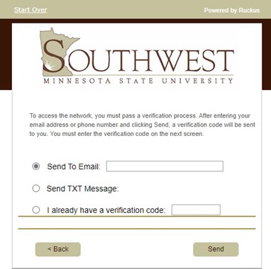 A screenshot of a Web page displaying the email and phone number input box. 