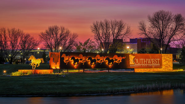 Entrance Sign Sunset