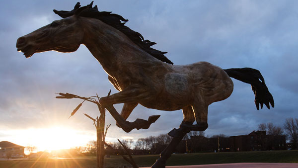 SMSU Mustang Sculpture