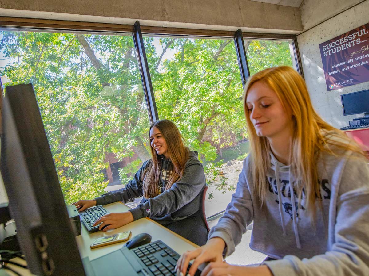 students sitting at computers