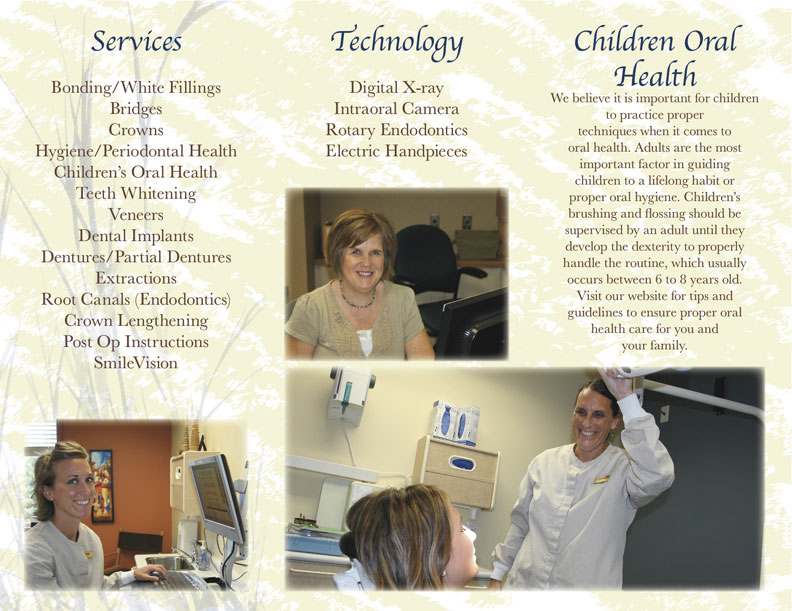 Johnson Family Dental Care Brochure Outside