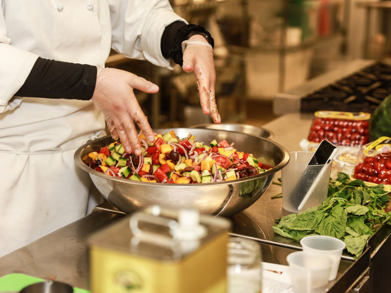 Mixing Vegetables