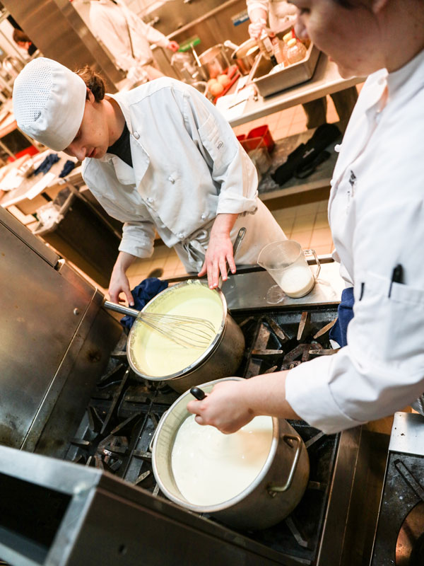 Students at a Stovetop