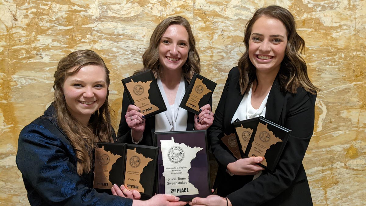 From left: Jenna Zeug, Kristen Neumann, Devyn Halvorson