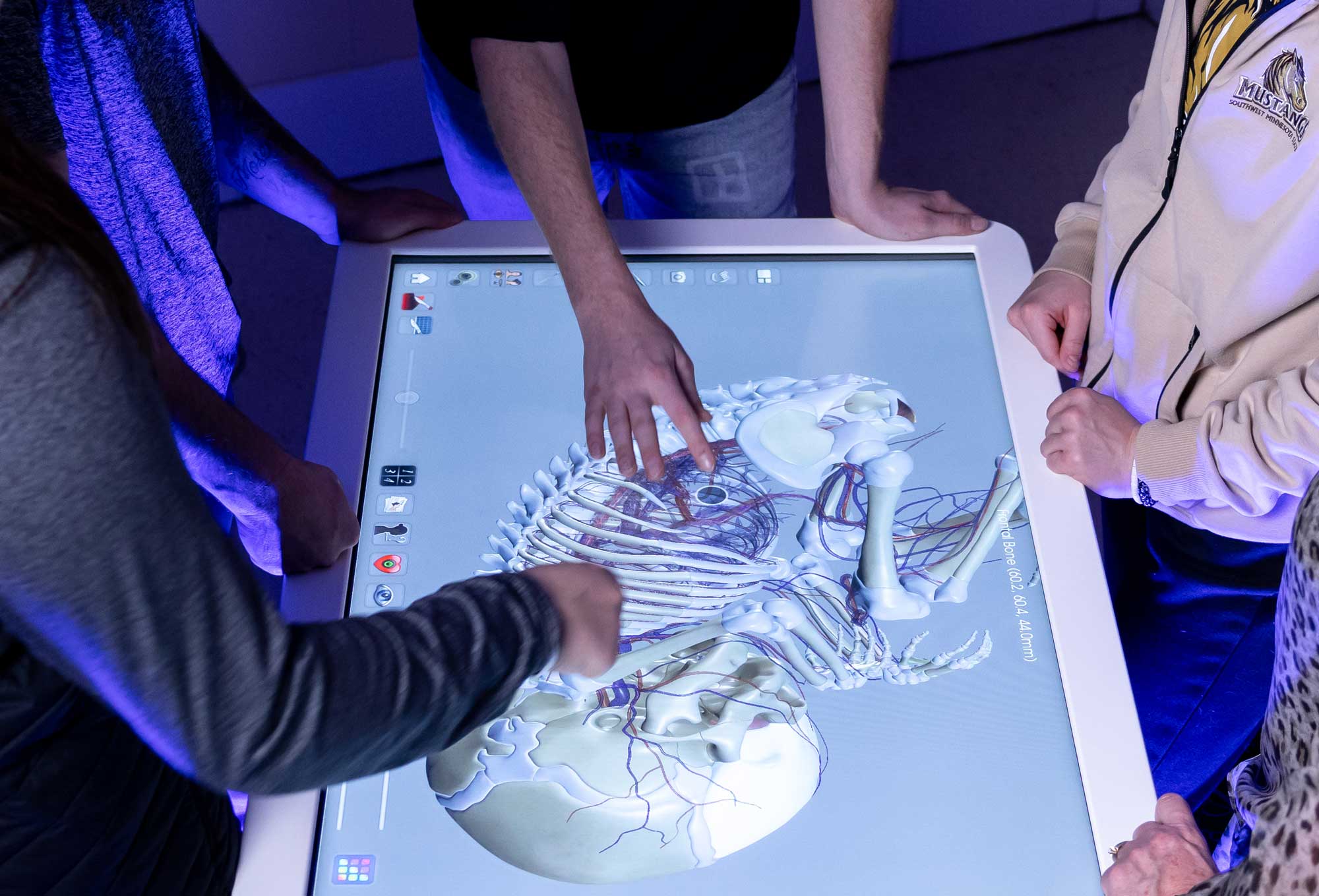 The new virtual cadaver table will be used in presentations on Friday, April 21. 