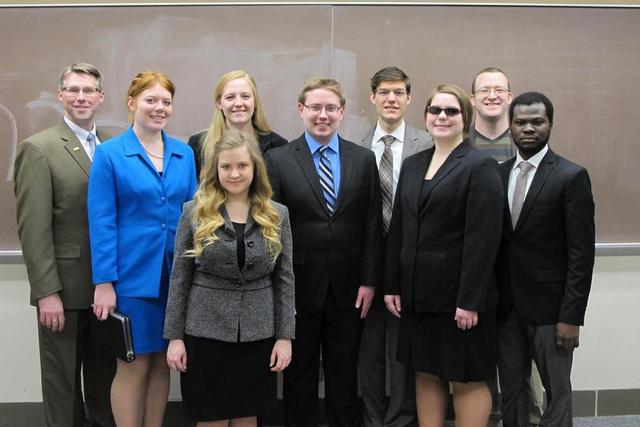 The state championship SMSU forensics team