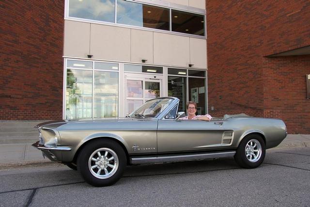 President Connie J. Gores and her 1967 Mustang