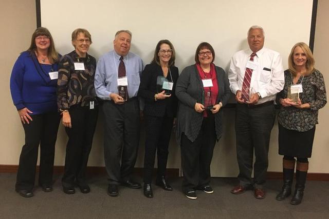 Deb Kerkaert is shown at right with other award winners