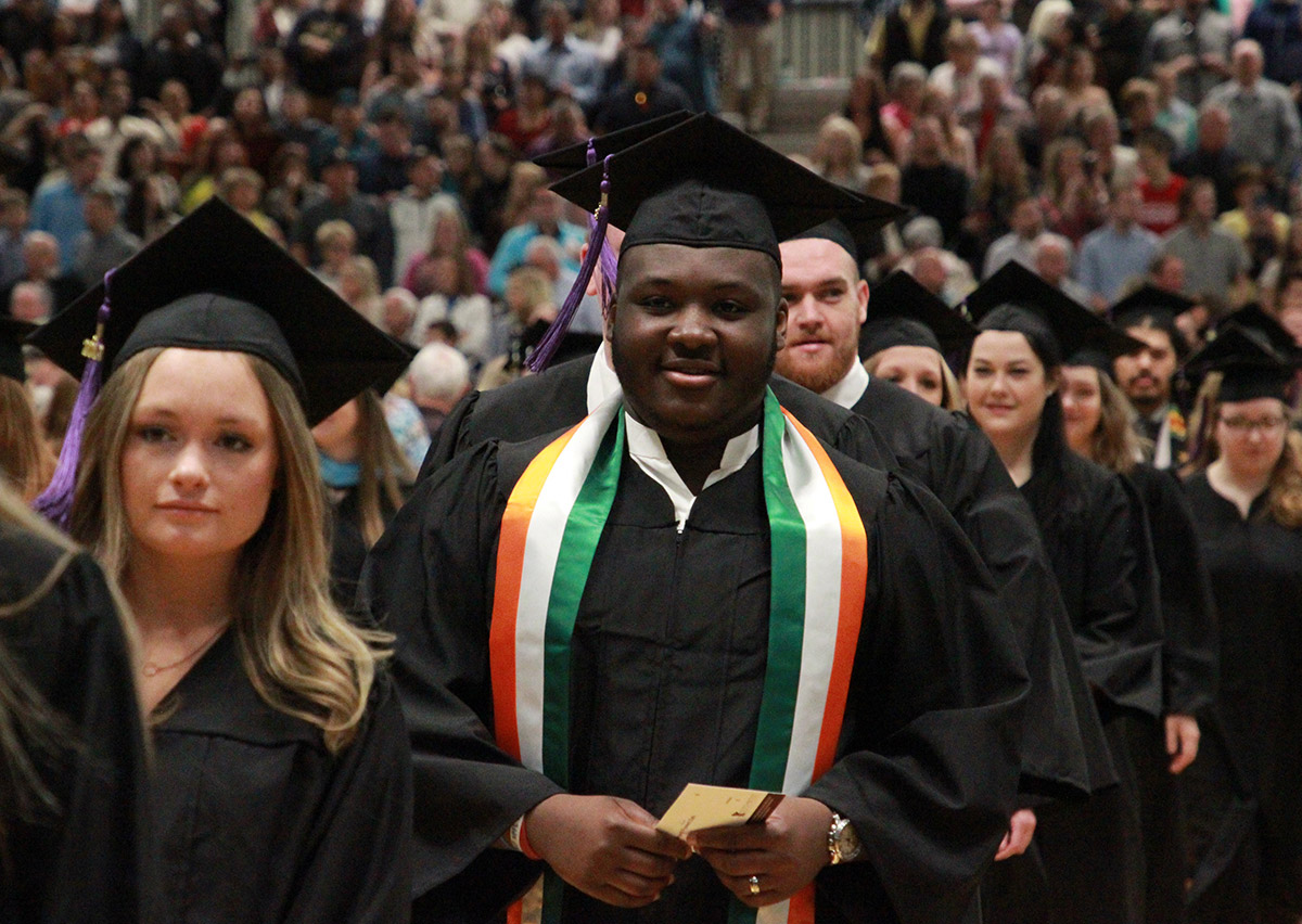 Graduates at Commencement Ceremony