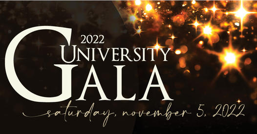 University Gala Set for Nov. 5, 2022