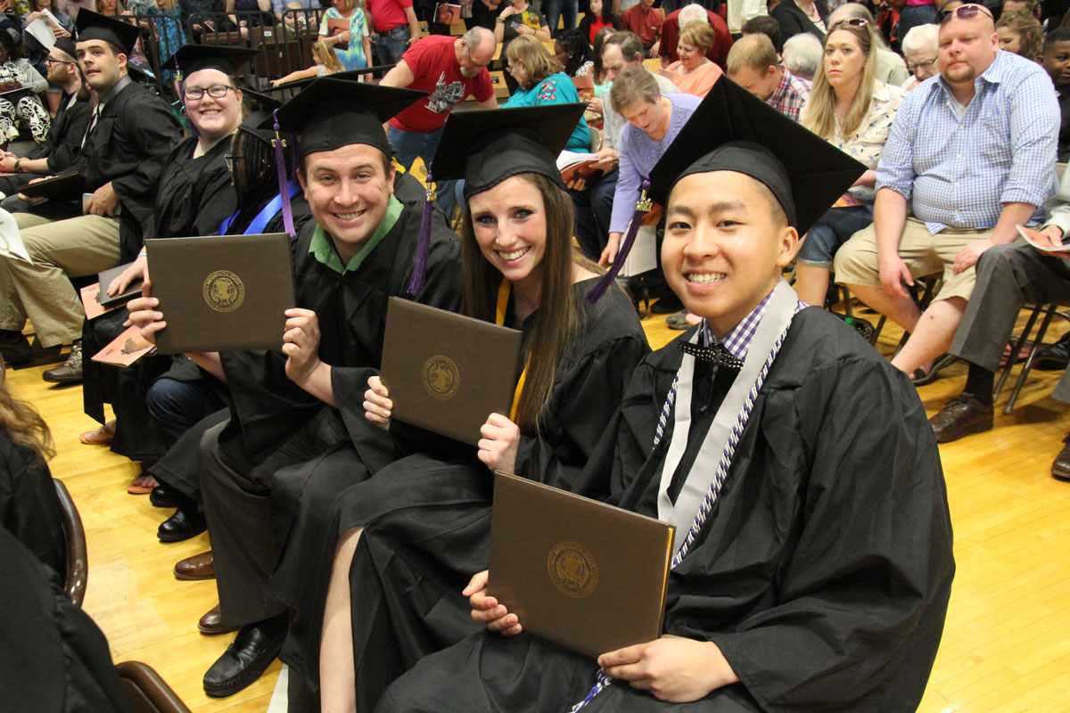 Graduates at the Commencement Ceremony