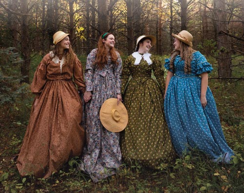 The March sisters cast of Little Women