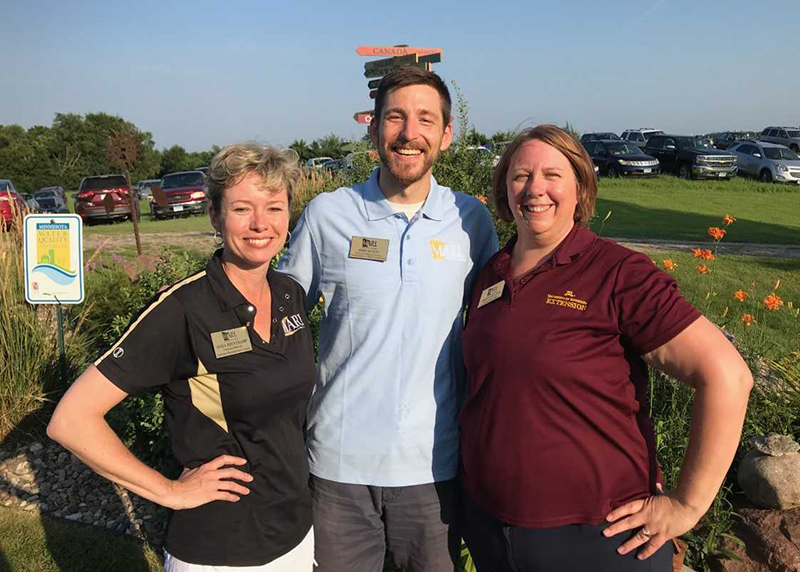 From left: Olga Reuvekamp, Eriks Dunens and Christy Kallevig, 