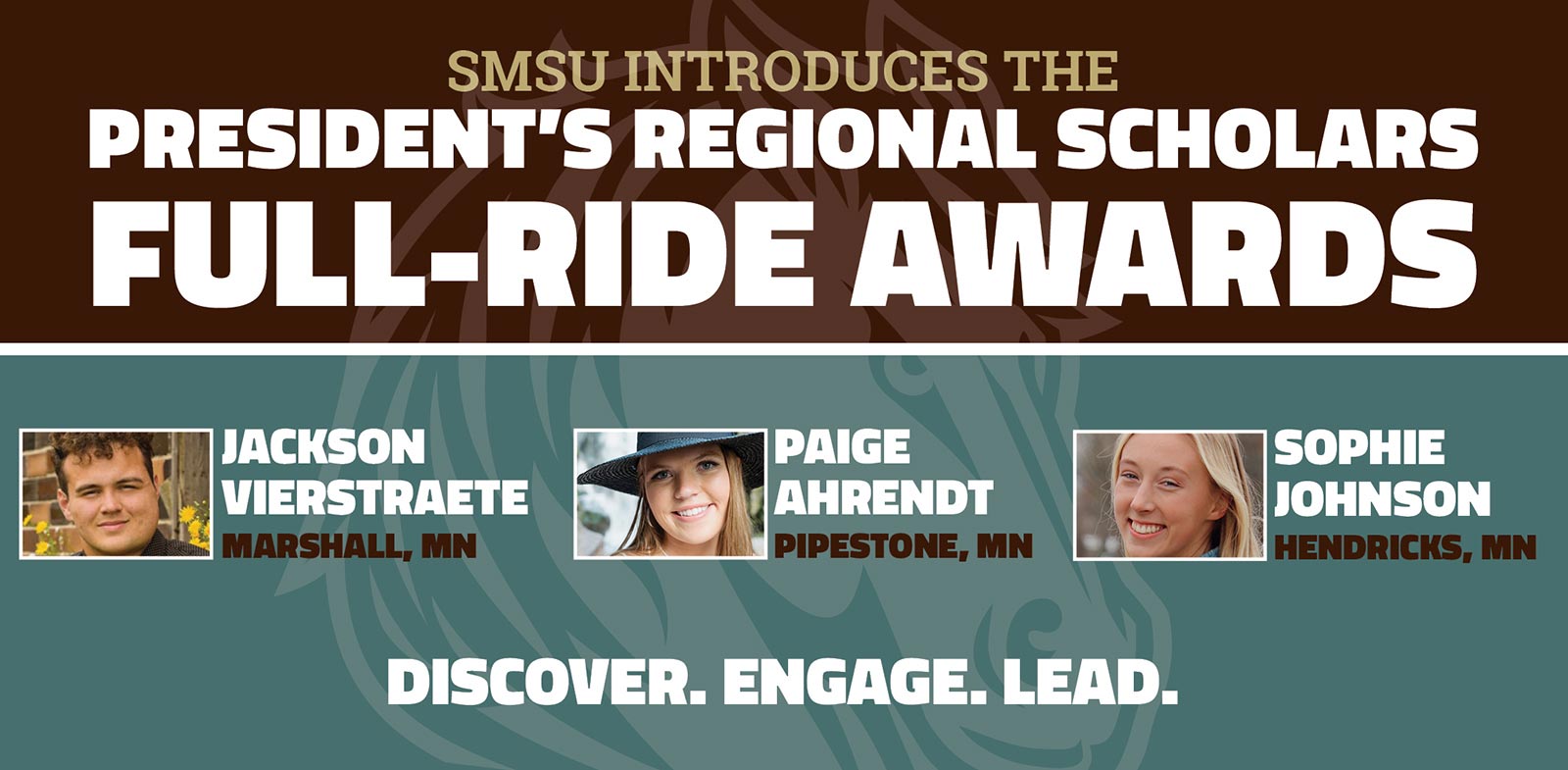 Three Students Awarded Full-ride Scholarships as  Part of President’s Regional Scholars Award Program