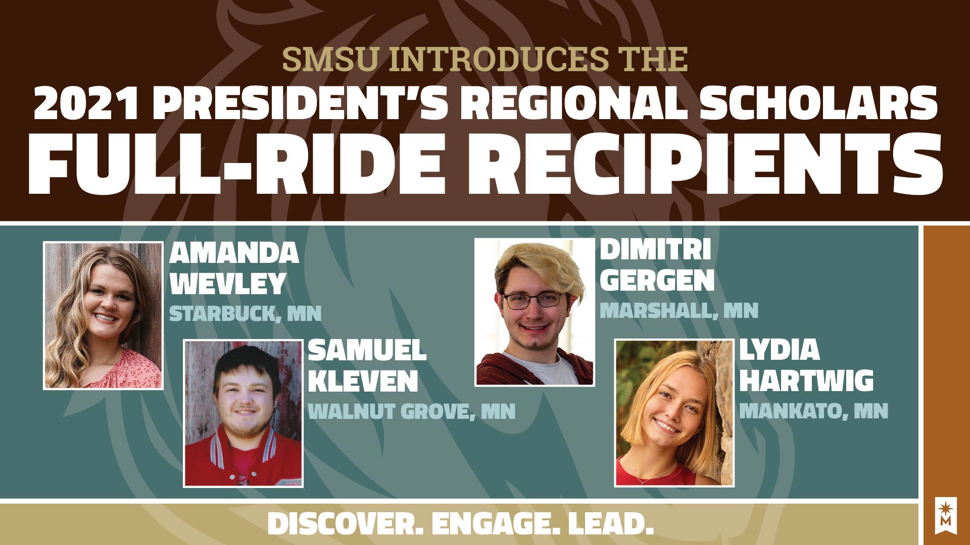 Surprising the 2021 SMSU President's Regional Scholar Full-Ride Recipients!